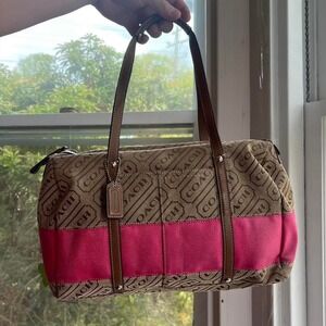 Y2K 2000s Coach Speedy Logo Monogram Satchel Shoulder bag / Hand bag ౨ৎ ⊹ ‧₊˚